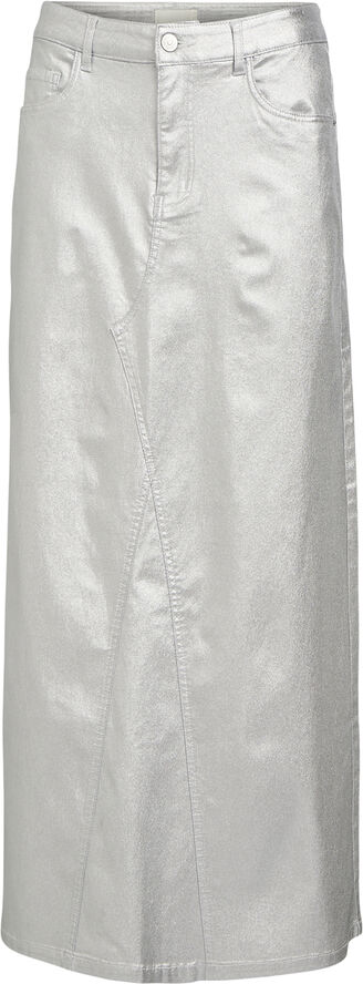 Object OBJSUNNY HARLOW LONG SKIRT E DIV Silver colour