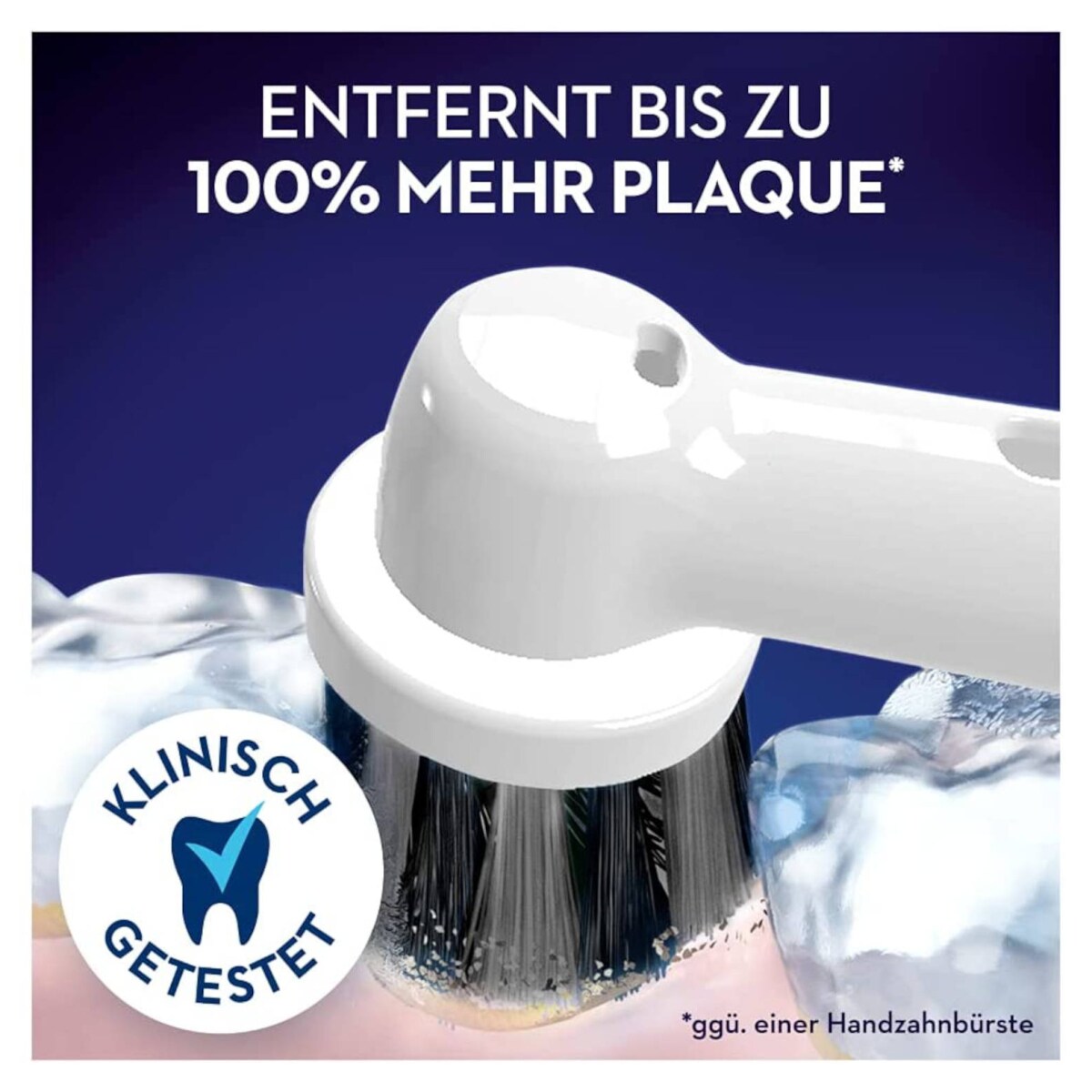 Oral-B Pure Clean Aufsteckbürsten mit Aktivkohle-Borsten, 8 Stück