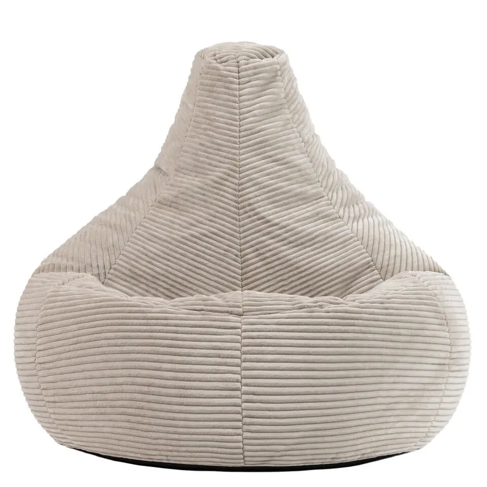 Set van 2 icon Zitzak Dalton - Corduroy Zitzak Volwassenen - Beige