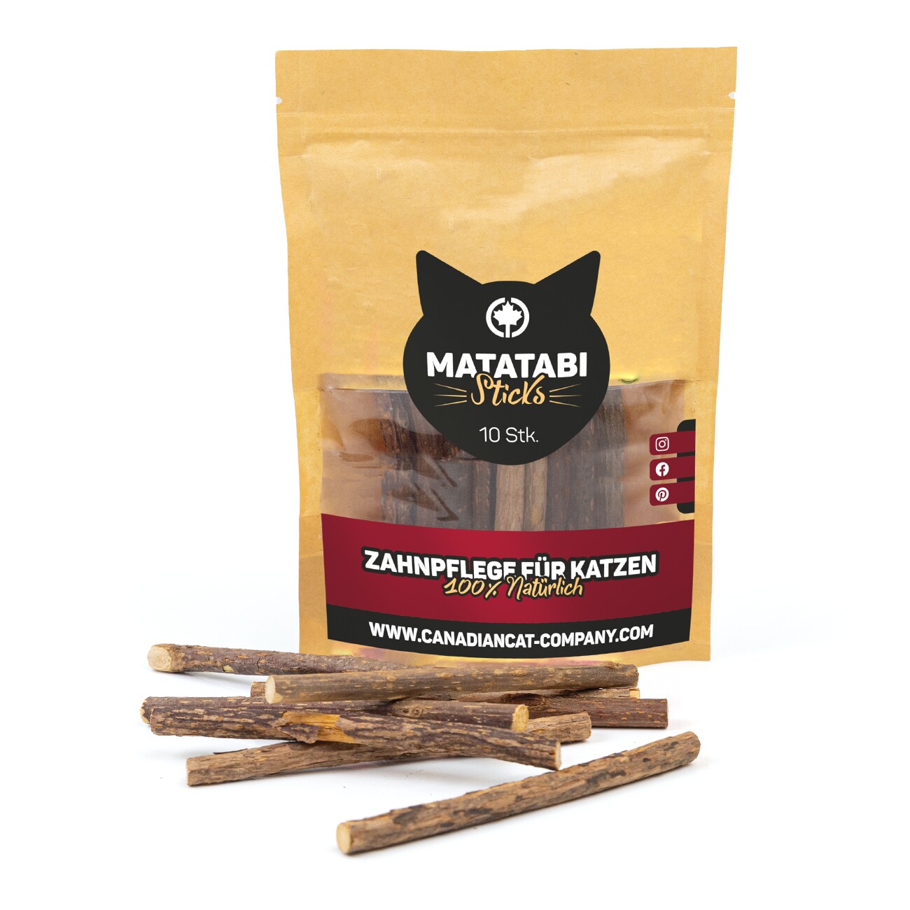 Canadian Cat Company Matatabi Sticks Zahnpflege für Katzen
