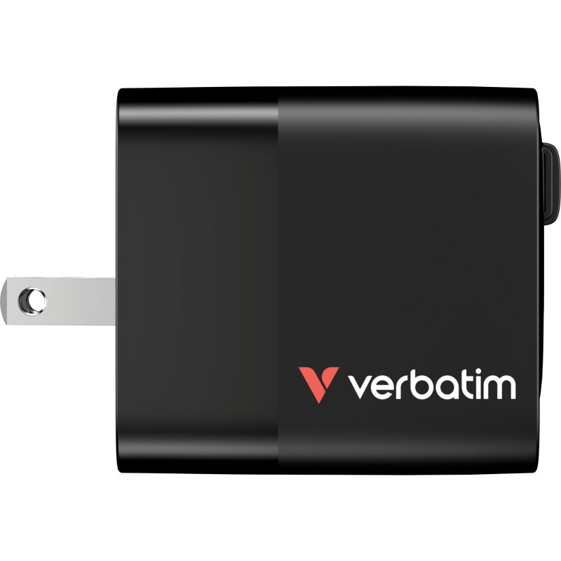 Verbatim GaN Charger 65W Universel Noir Secteur Charge rapide Intérieure