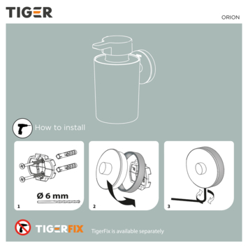Tiger Orion zeepdispenser 180 ml zwart