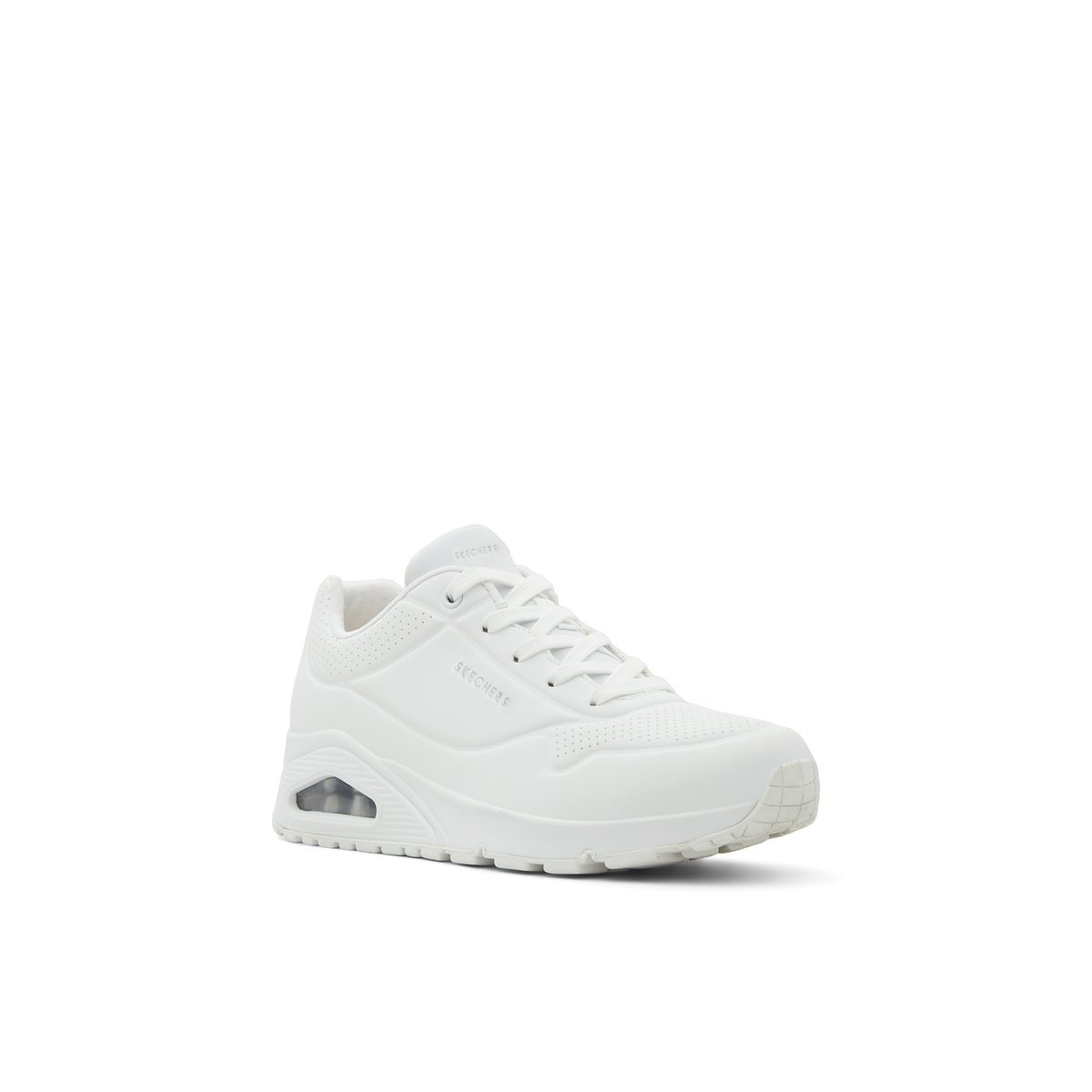 2X les points-Uno_soa-l-Baskets - Talon plat - Autre Blanc