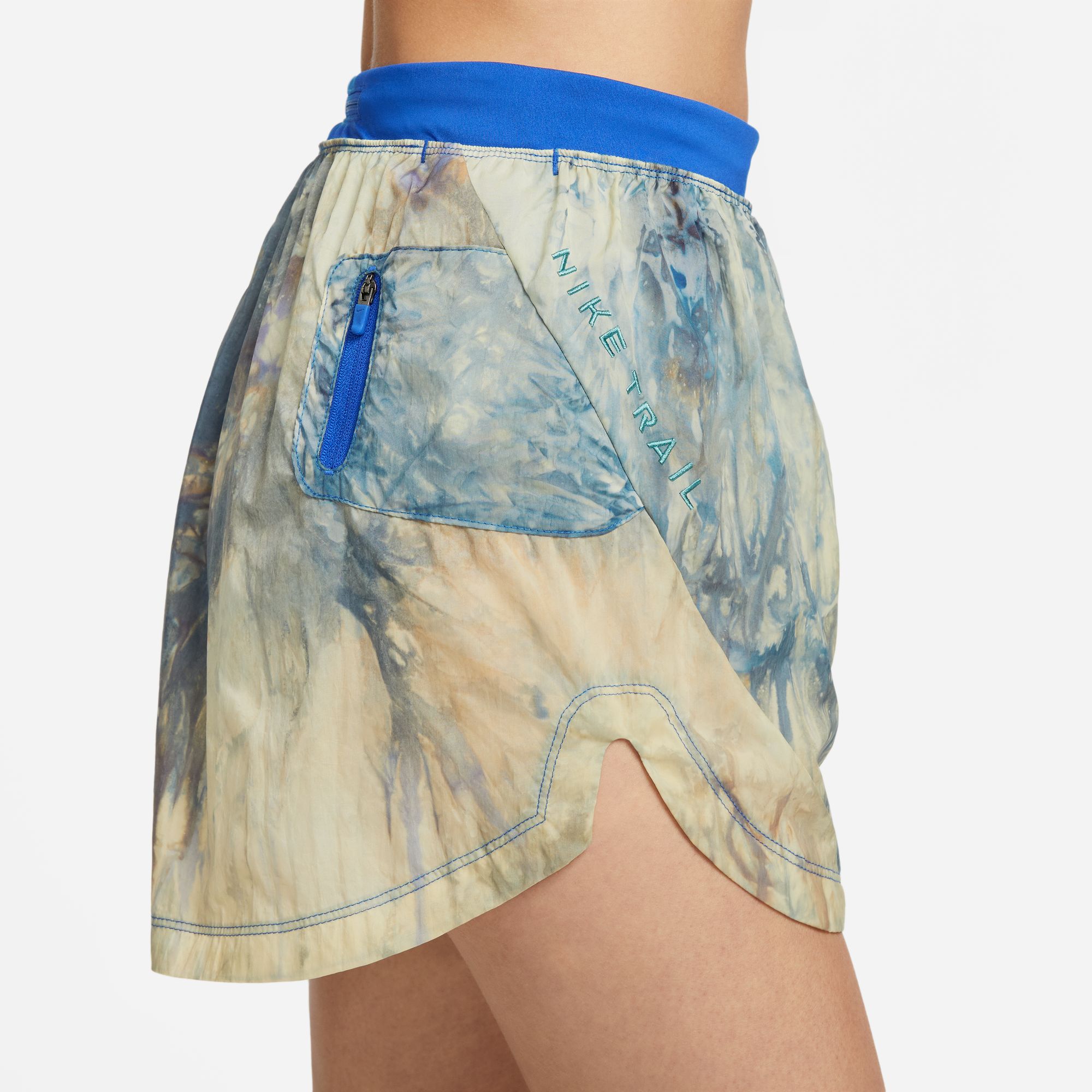 Trail Dri-FIT Shorts Dame Topaz Gold/Hyper Royal/Mineral Teal