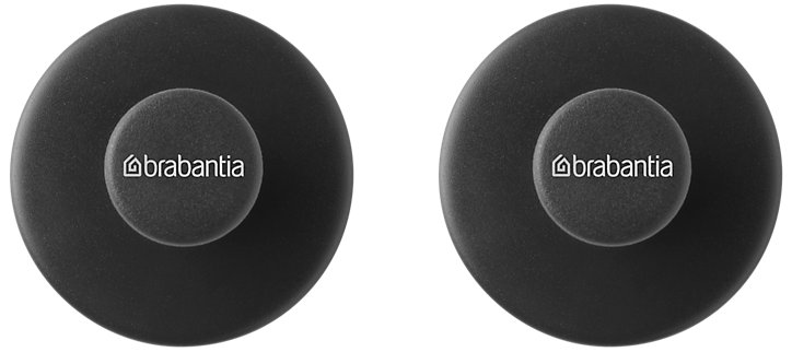 Lot de 2 crochets à serviette, gris anthracite, Brabantia ReNew