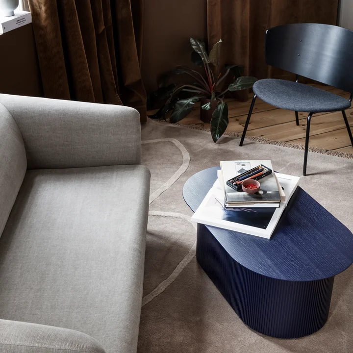 Ferm Living - Turn Sofa, 2-Sitzer, Baumwolle / Leinen natur