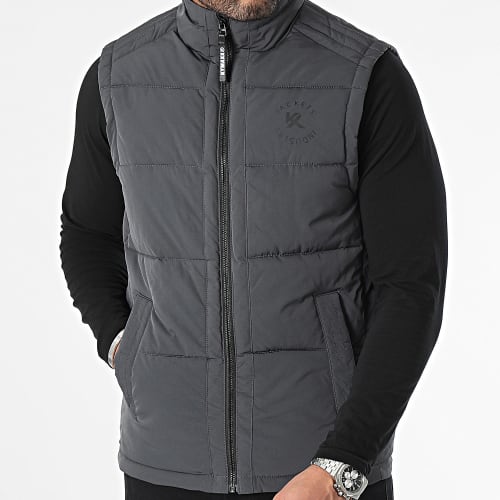 Doudoune Sans Manches Gris Anthracite