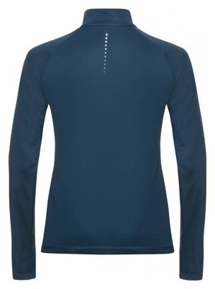 Pull Thermique 1/2 Zip Odlo Essential Ceramiwarm Bleu Femme