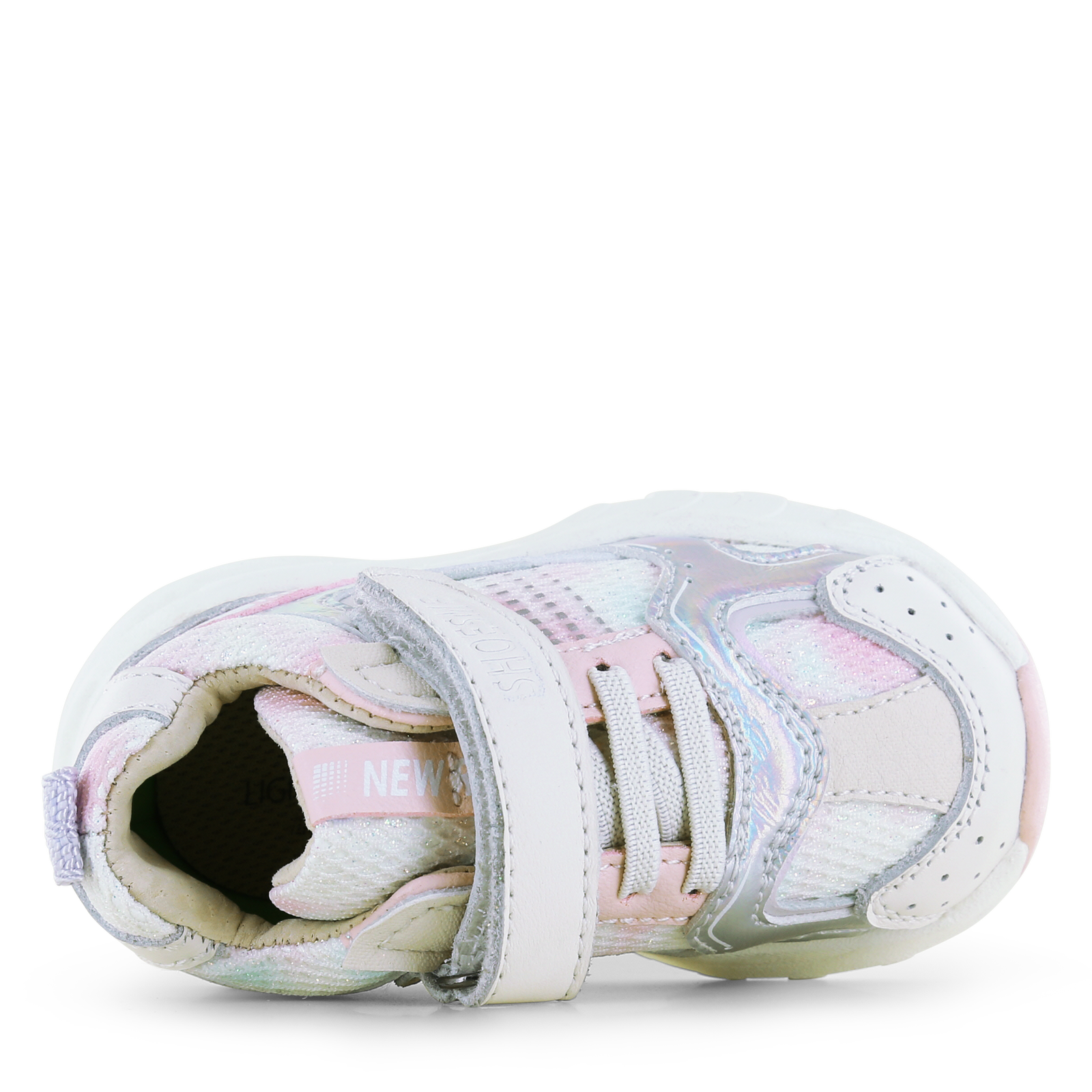 Shoesme zilver sneakertje Mesh, Microfiber leer, Suède | Meisjes schoenen