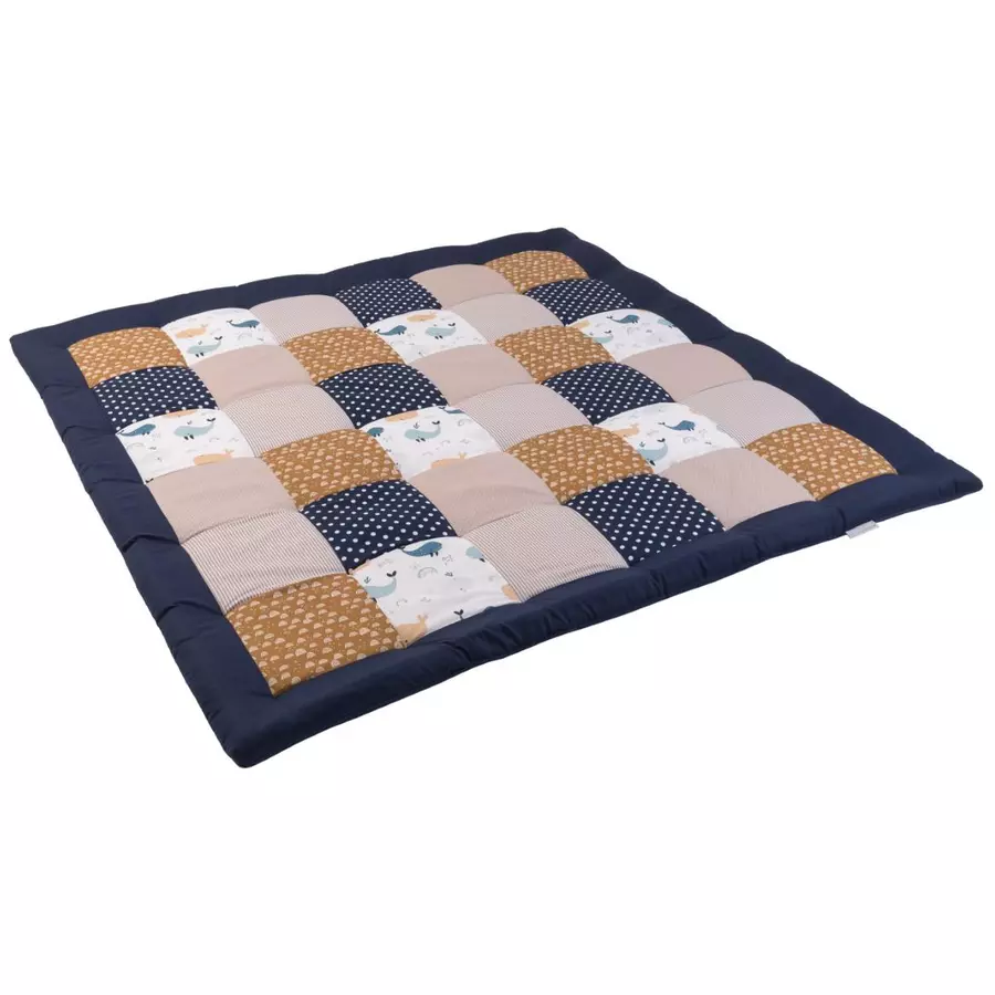 Ullenboom Krabbeldecke & Laufgittereinlage 140X140 cm Wale