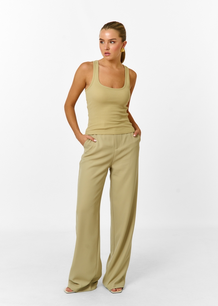 Audrey tanktop salie groen