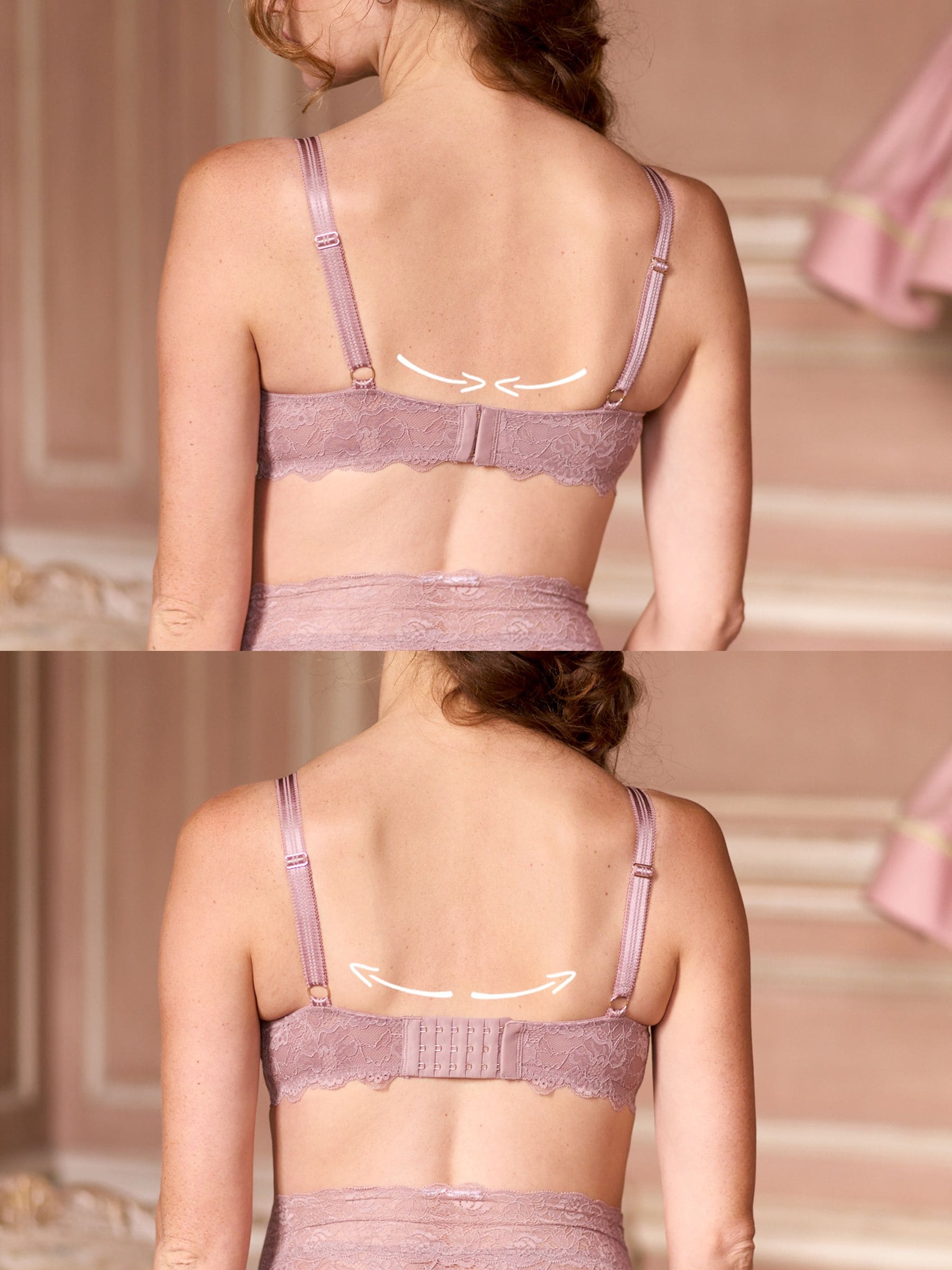 Roze - Seraphine Maternity & Nursing Plunge Lace Bra