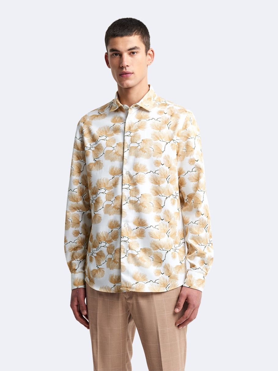 Chemise slim fleurie