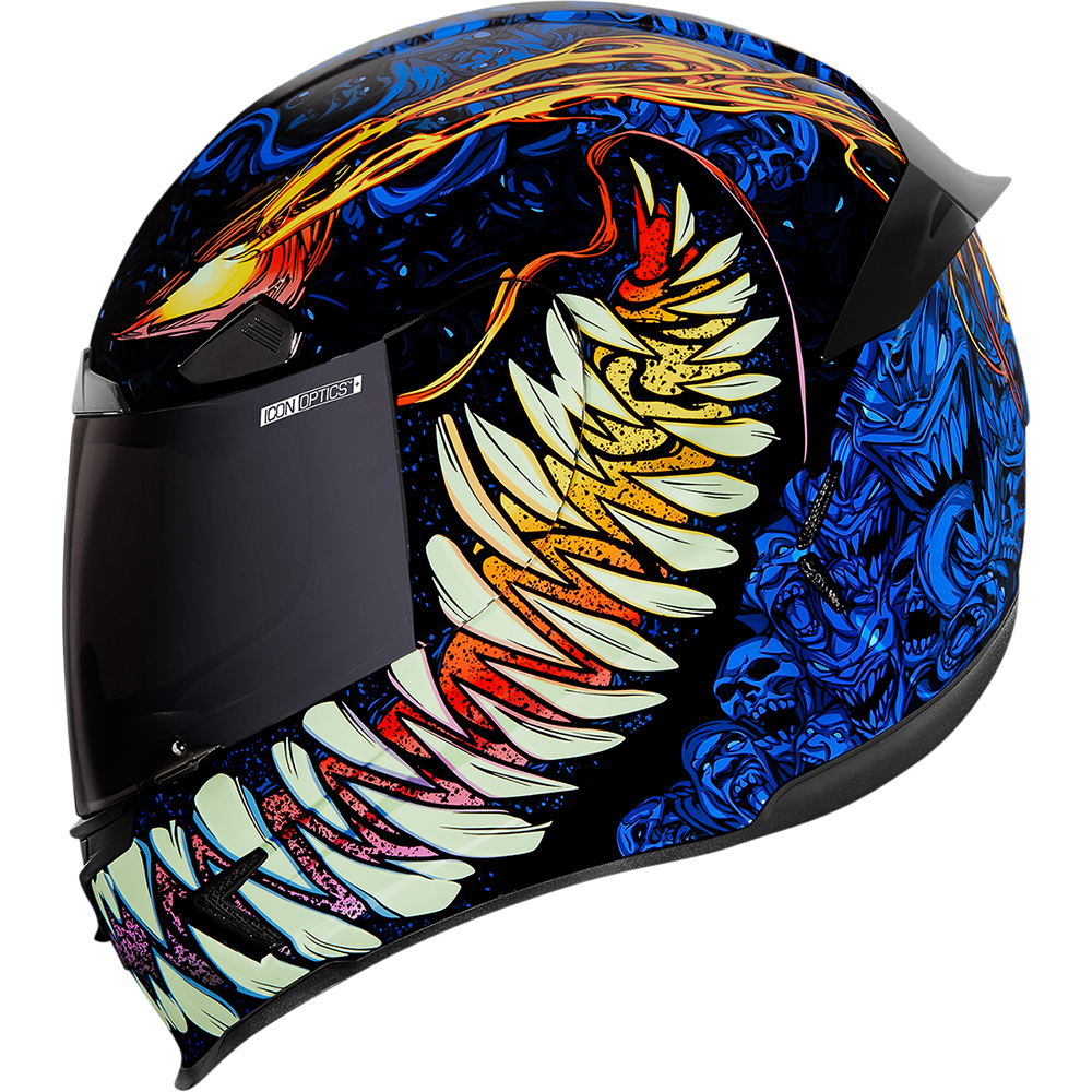 Icon - Casque Airframe Pro Soul Food™ Noir / Bleu / Jaune