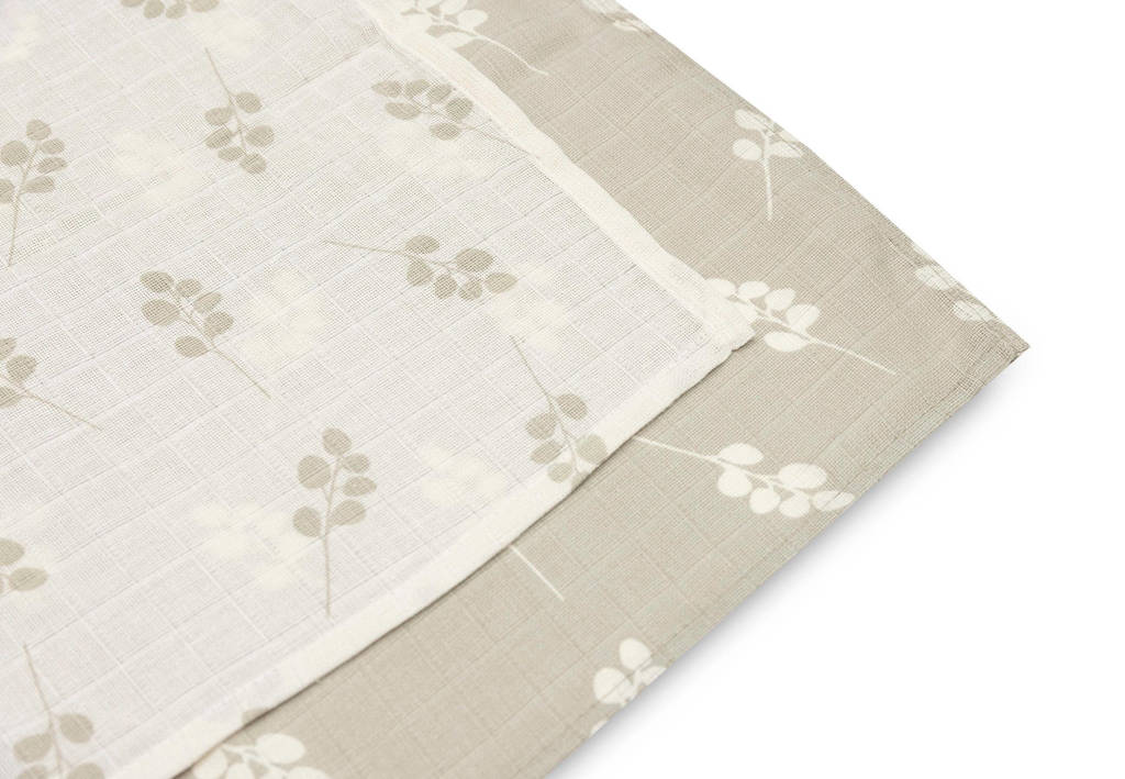 hydrofiele doek large 115x115cm Twig - set van 2 Olive Green