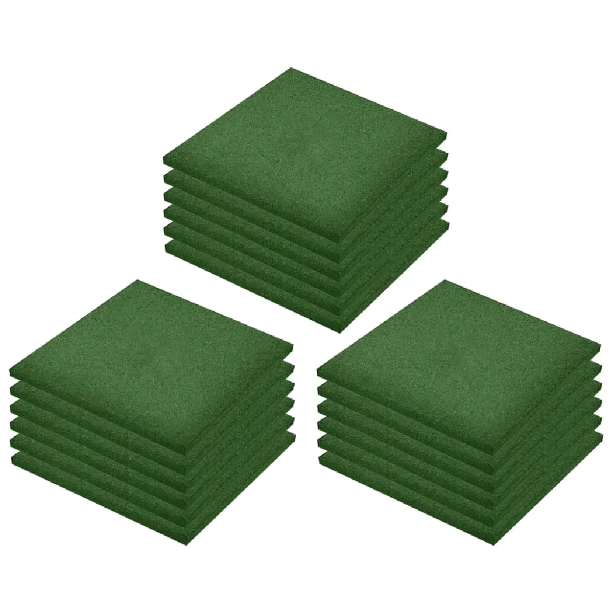 vidaXL Carreaux de protection antichoc - Vert