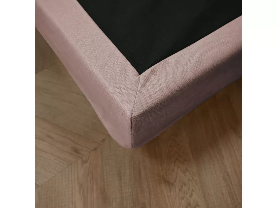 Cache-sommier rose RONDA 140x190 cm - SOMEO - Ronda