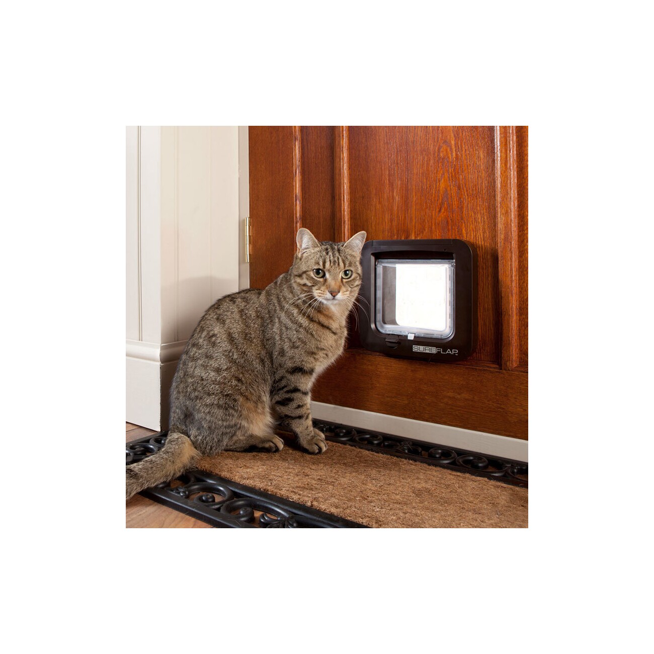 SureFlap Mikrochipgesteuerte Katzenklappe braun