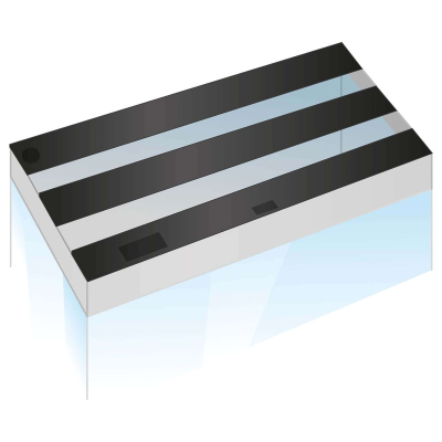 Juwel Klappensatz Lido 200 schwarz