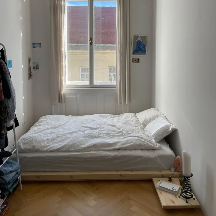 Karup Design - Dock Bettgestell mit Lattenrost, 180 x 200 cm, Kiefer klar lackiert