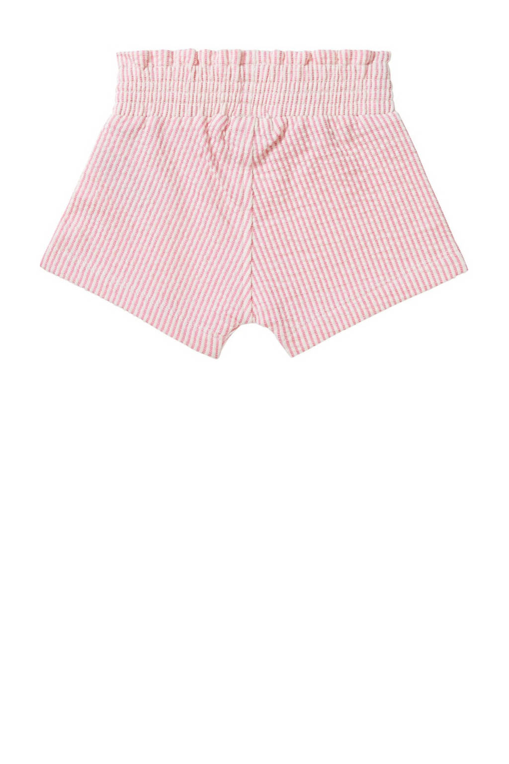 Noppies baby gestreepte regular fit casual short roze/wit