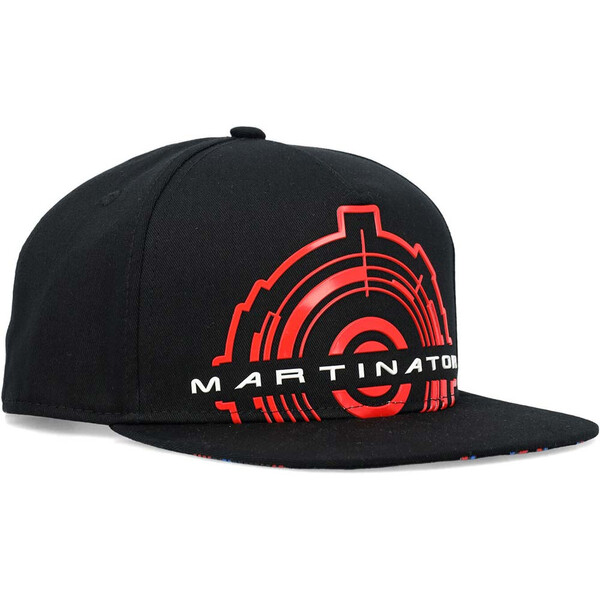 jorge martin - Casquette flat Martinator Noir / Rouge