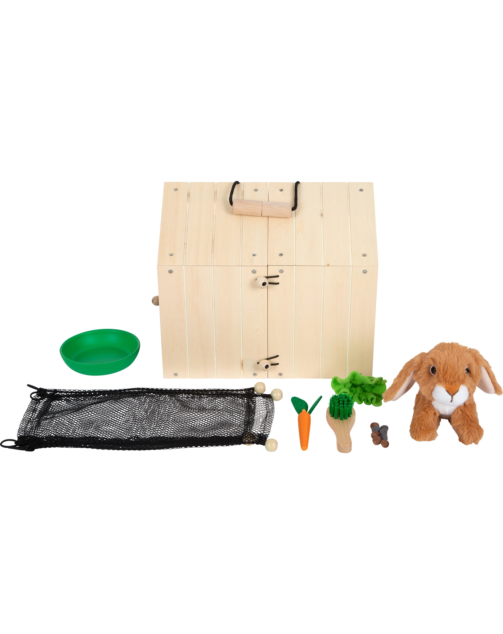 Spielset HASENSTALL IM AUSLAUF aus Holz