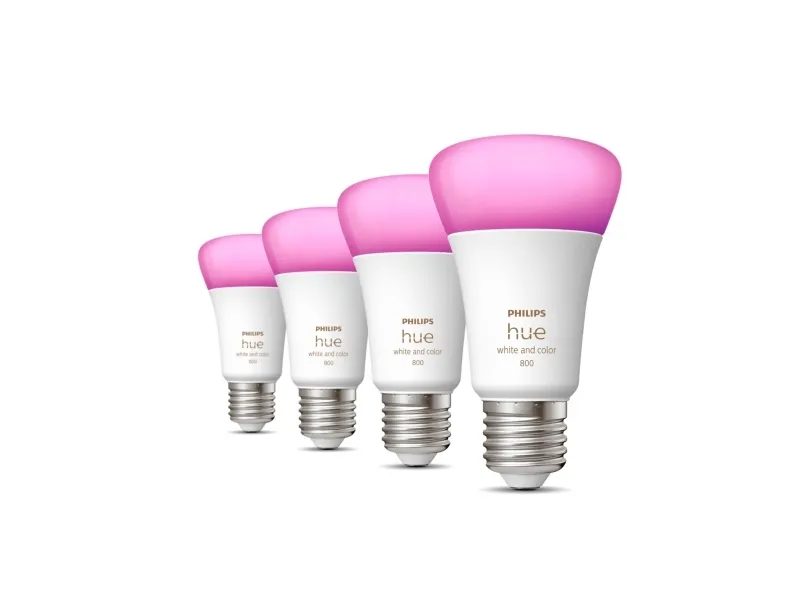 Philips Hue White Color Ambiance - E27 pærer - 4-pak
