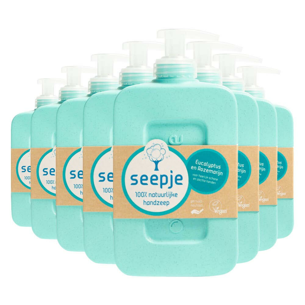 8x Seepje Handzeep Eucalyptus met Rozemarijn300 ml