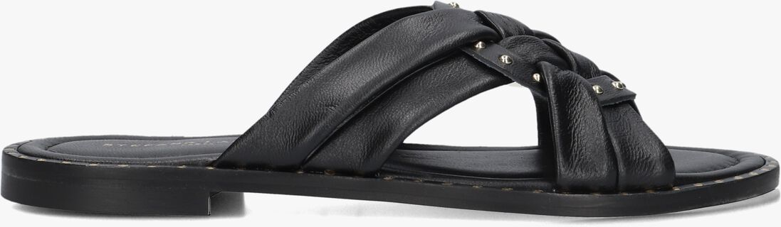 zwarte stefano lauran slippers 24003