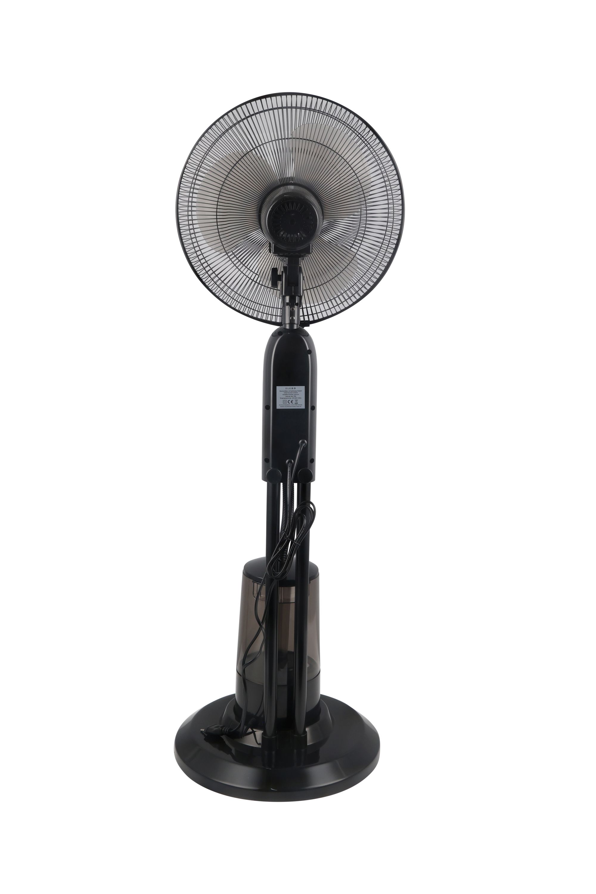 Standventilator mit Sprühnebel FOGGY schwarz