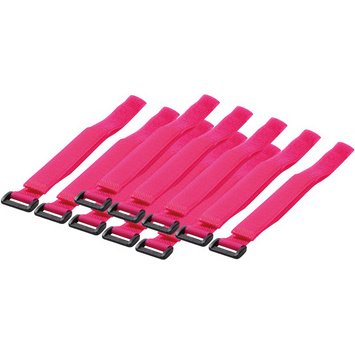 Attache-câbles auto-agrippante, 500 x 20 mm, rose