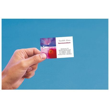Carte de visite multi-usages Avery microperforée C32010 85 x 54 mm 185 gr blanche - Pochette de 250