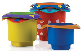 Nuby Badspeeltje Stapelbekers 6m  1ST