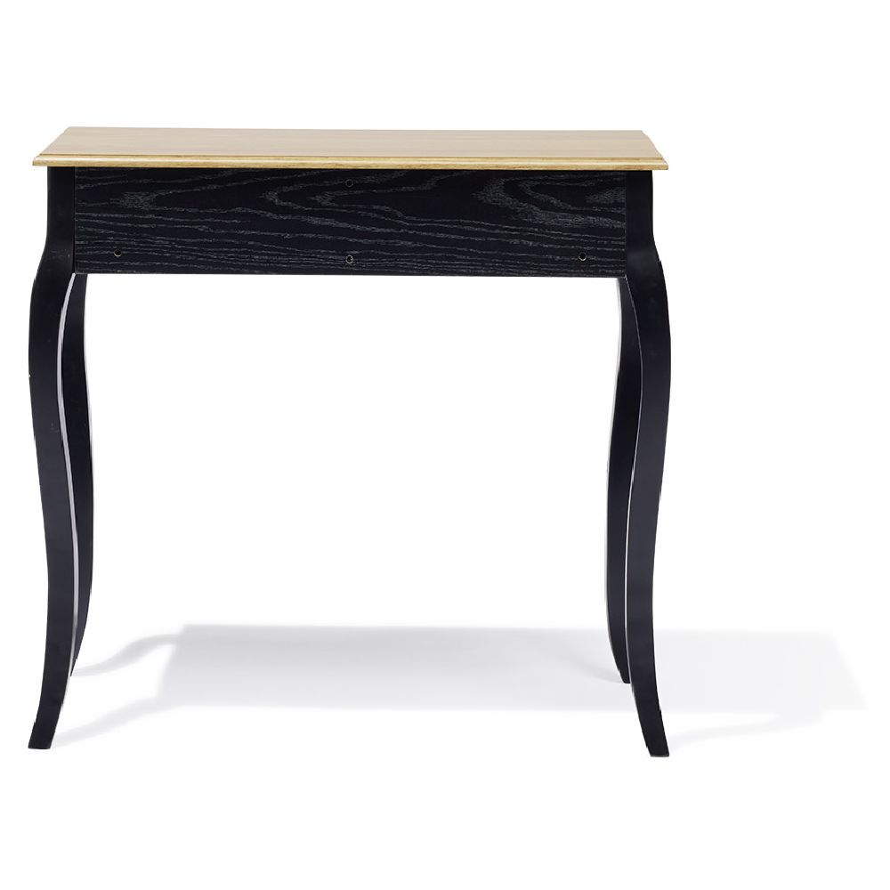 Console Romane noir - L80xP40xH75 cm