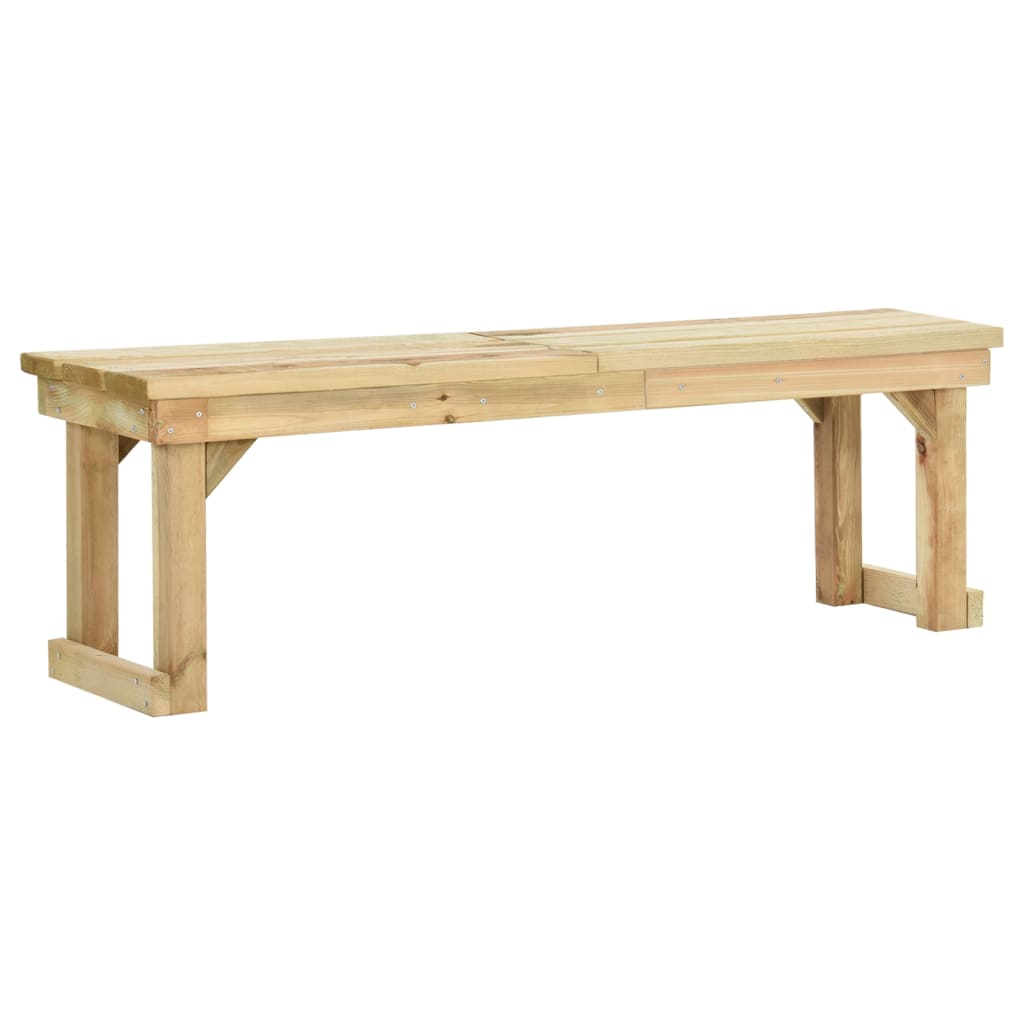 Banc de jardin meuble de patio d'extérieur terrasse 140 x 38 x 45 cm bois de pin imprégné