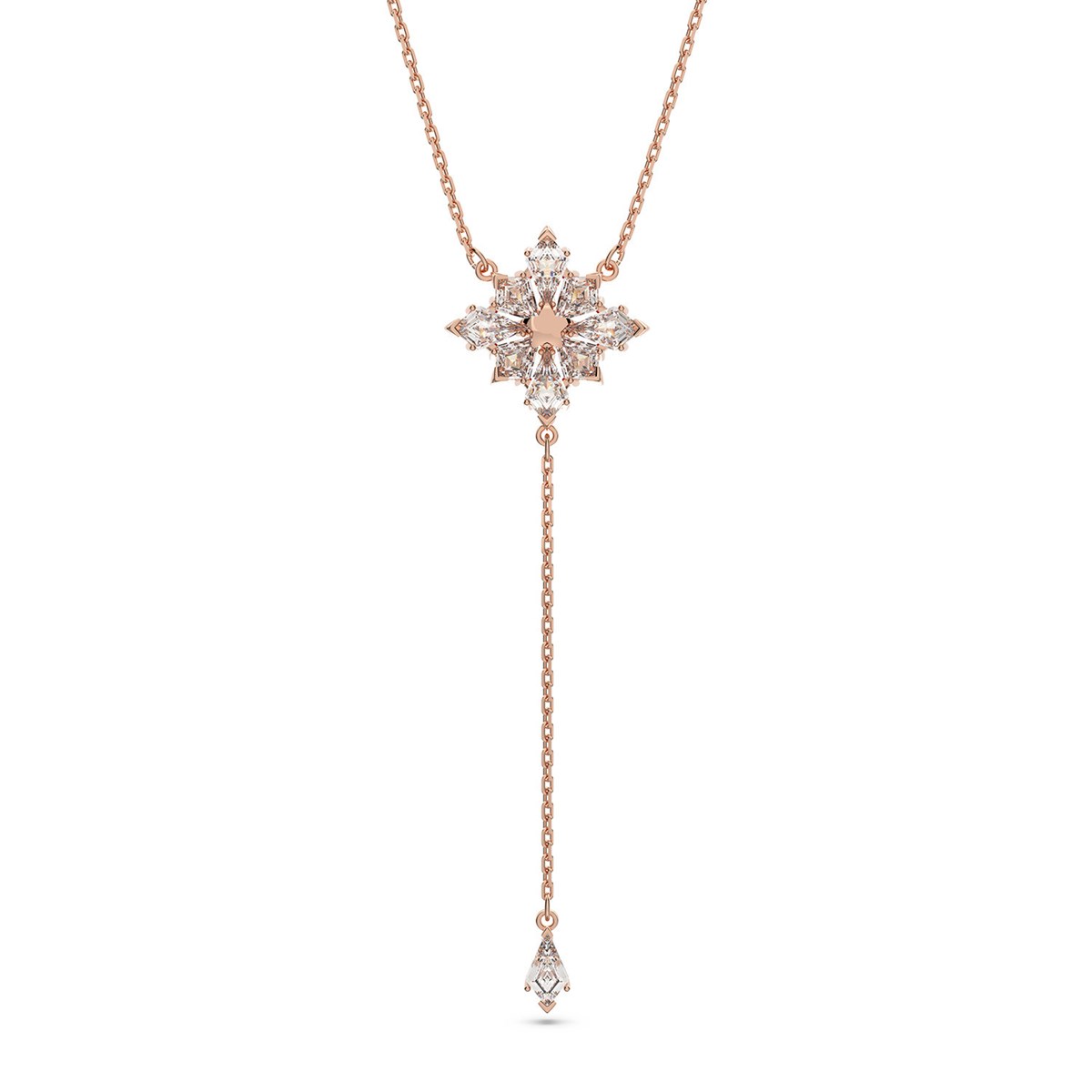 Collier en Y Swarovski Stella rosé