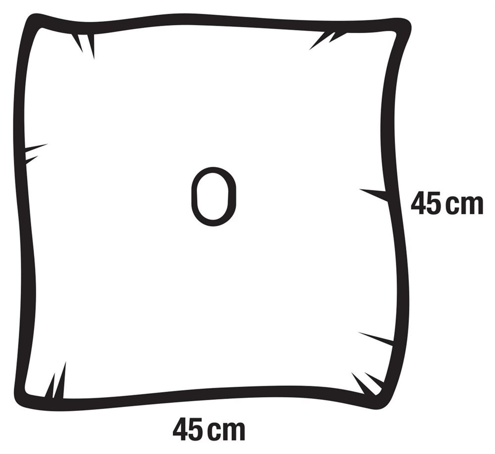 FOLIODRAPE Elast Cuff<br>96 Stück, 45x45cm ø7x10cm