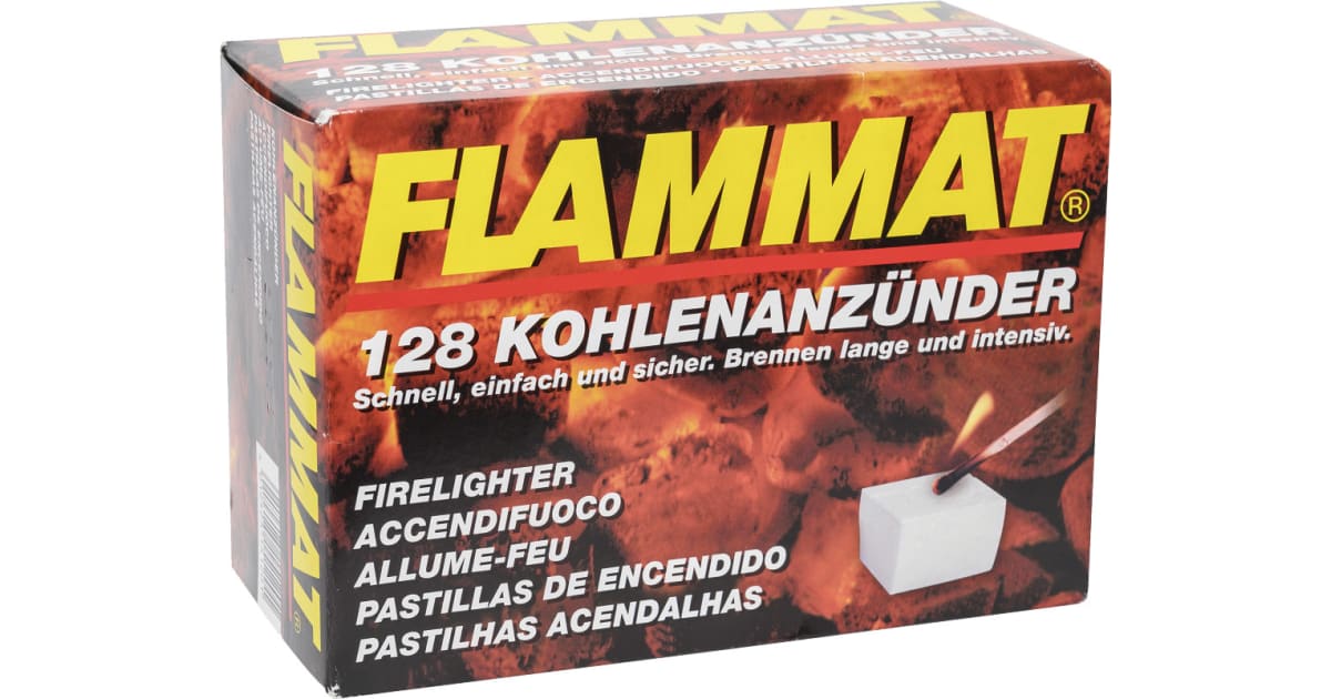 Flammat Kohleanzünder 128er-Packung