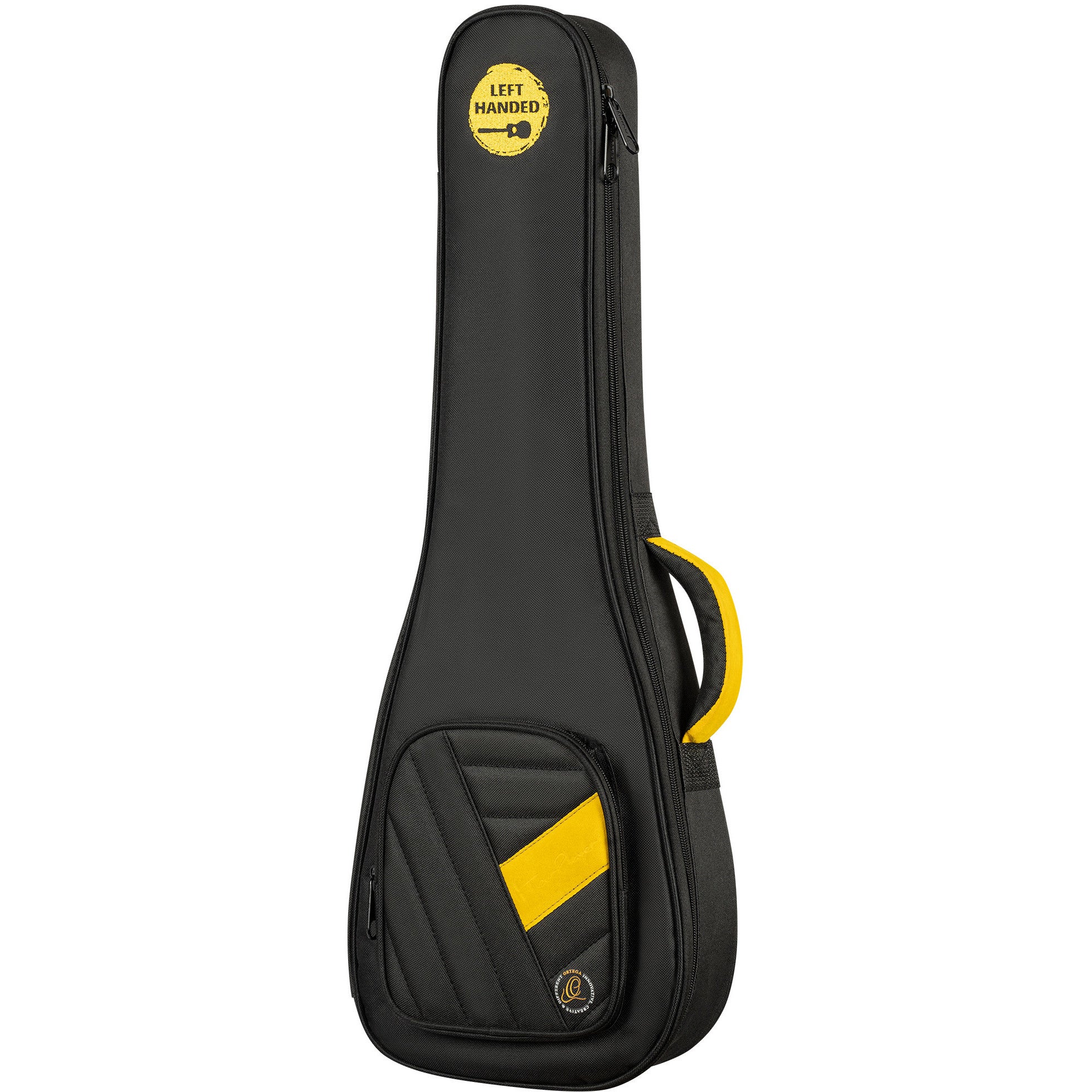 Ortega TourPlayer Series RTPS-U-SBK-L linkshandige elektrische tenor ukelele met gigbag
