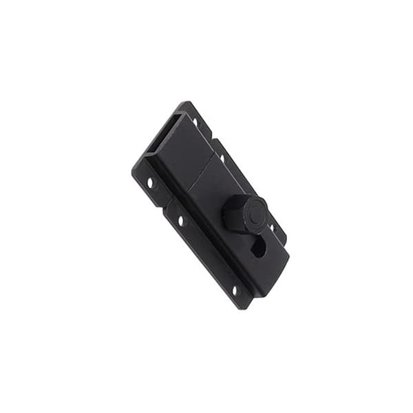 INF Dørbolt i aluminiumslegering - Korrosjonsbestandighet Sort  120mm