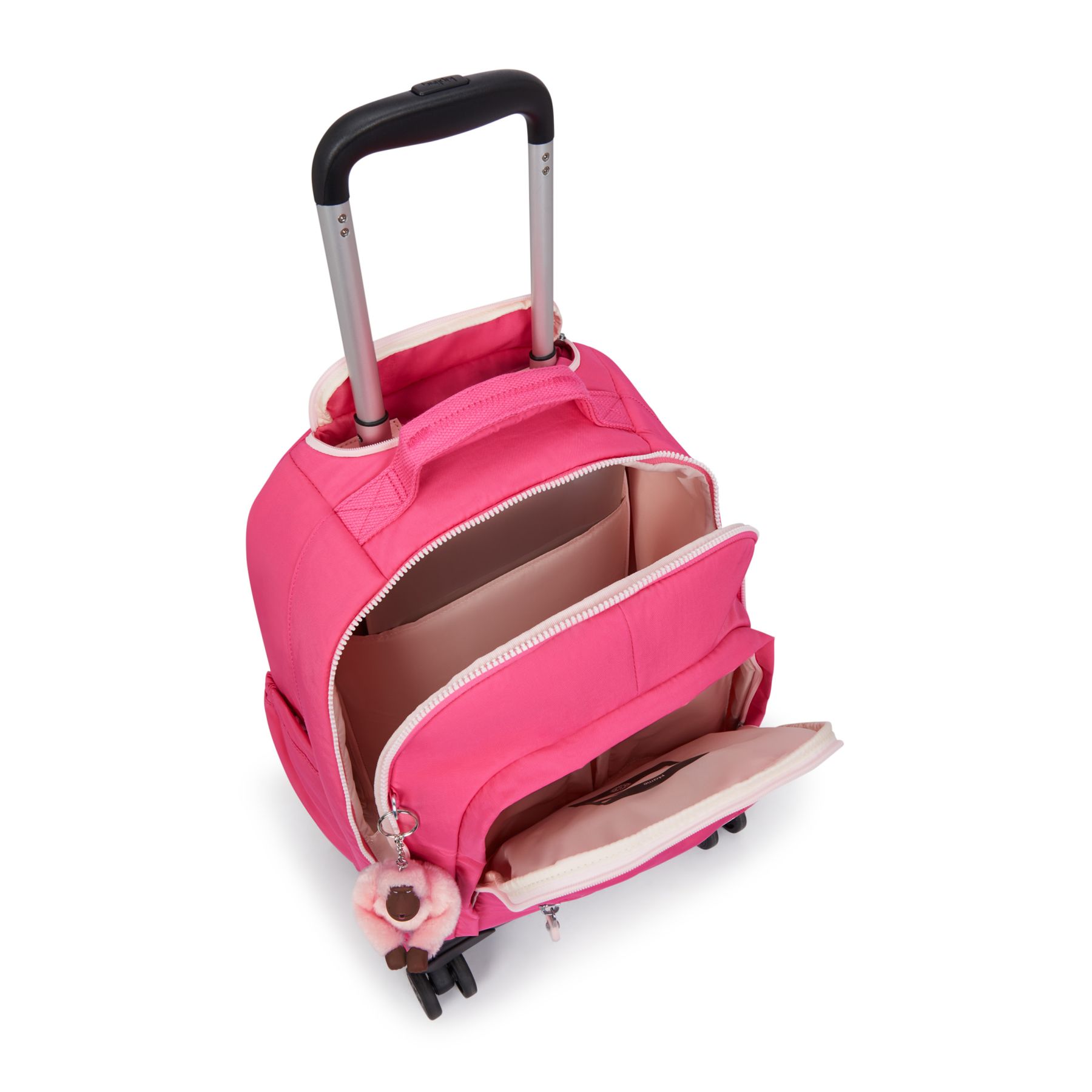 NEW ZEA Grand sac à dos à roulettes pour enfants avec protection pour ordinateur - Happy Pink Combo