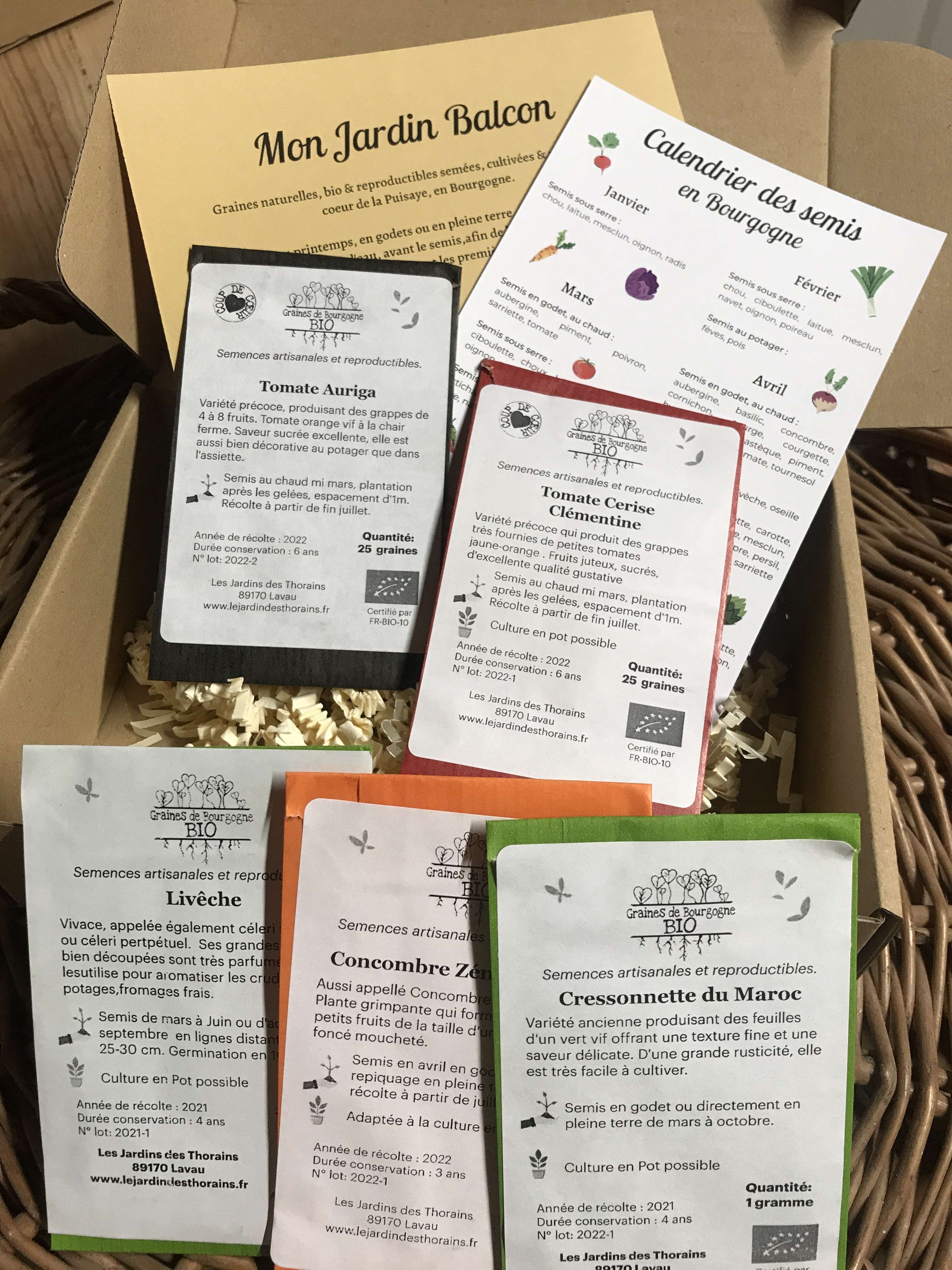 Coffret de graines à semer 