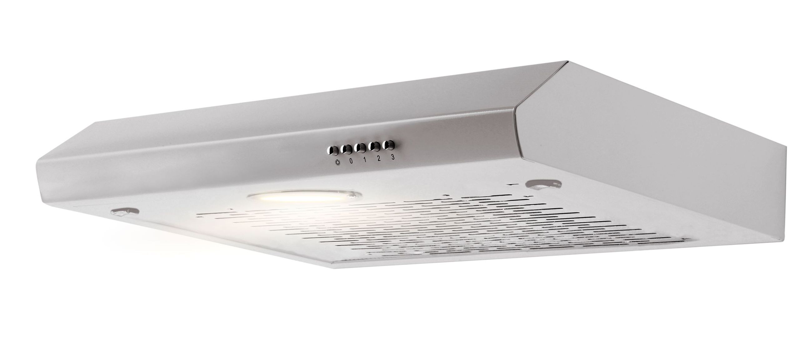 PKM UBH5000X Dunstabzugshaube 60cm silbergrau Umluft Abluft Unterbau mit LED