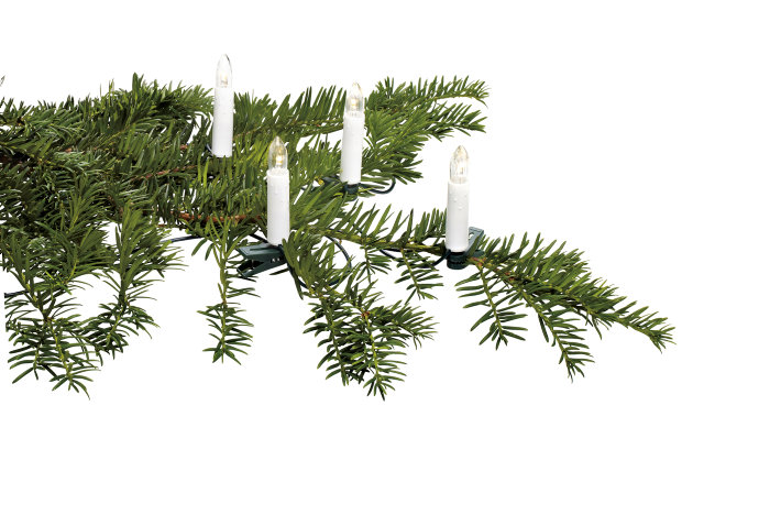 Juletræskæde med 30 LED-lys med clips