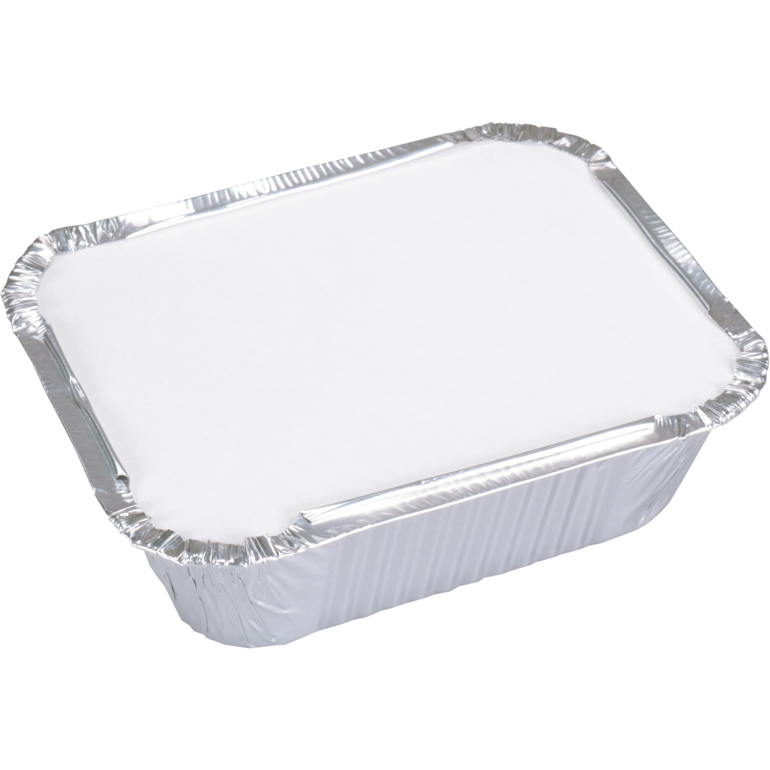 Bak, Aluminium, 250ml, opstaande rand, incl. deksel, 122x96x34mm, zilver