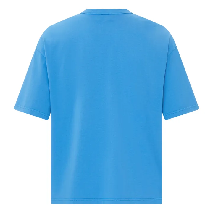 SMALLABLE BASICS T-Shirt Oversize Homme Coton Bio | Bleu azur