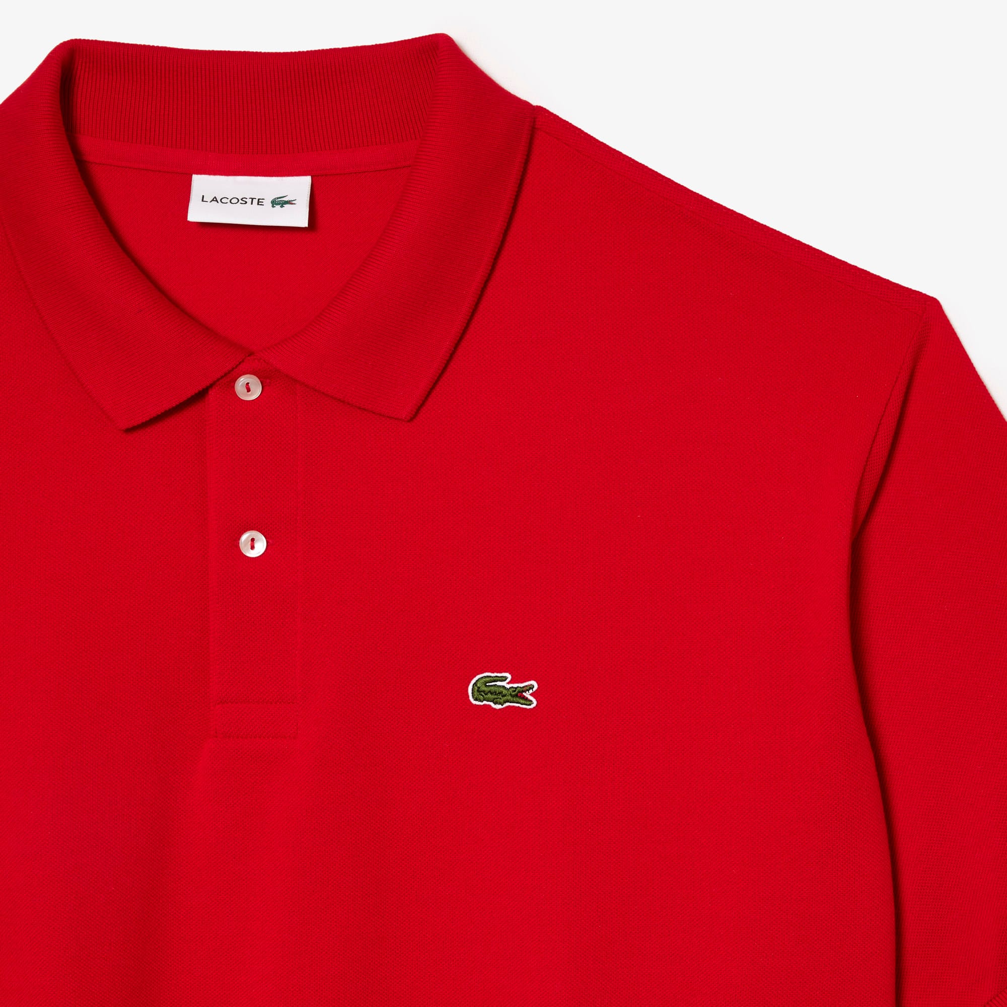 Herren-Poloshirt aus Baumwoll-Petit-Piqué LACOSTE – Übergröße – Groß Kurze Ärmel - Rot - Lacoste - Herren