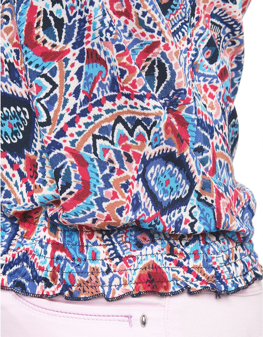 Top bleu fluide