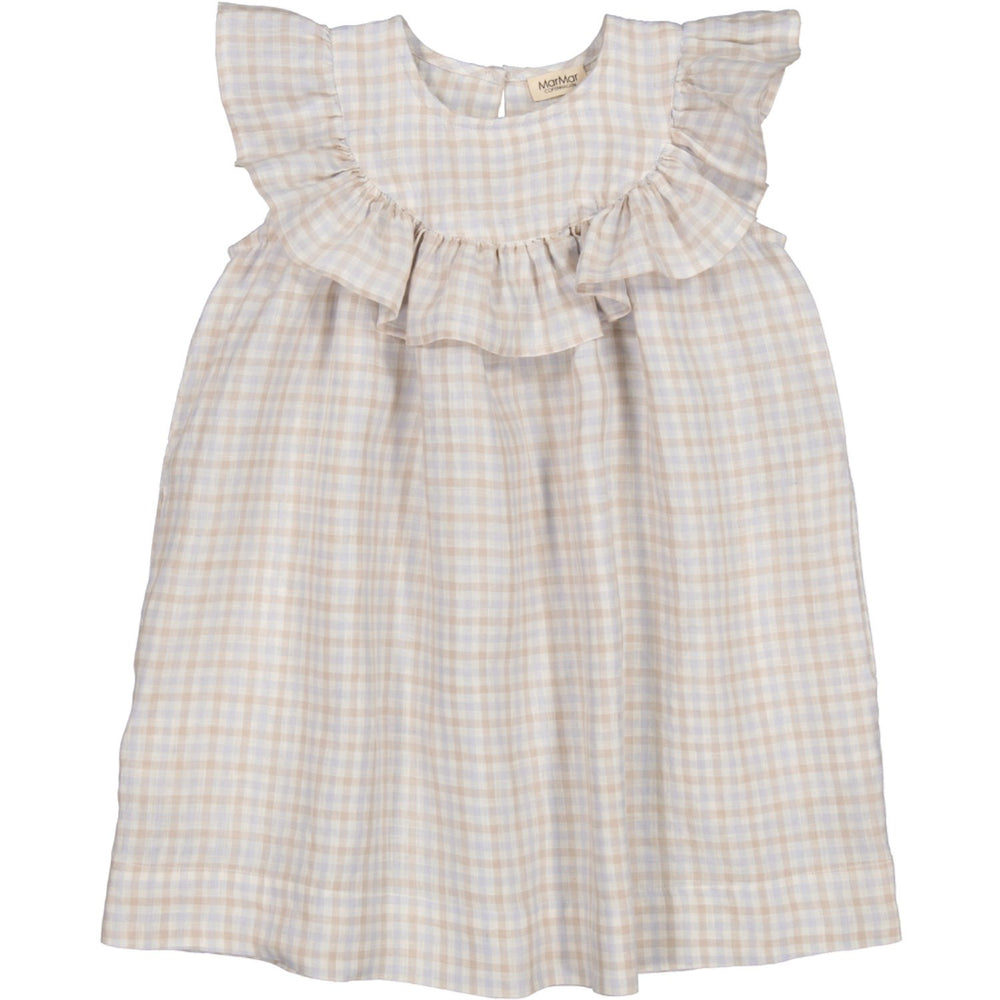 Køb MarMar Fine Linen Summer Check Drine SS Kjole